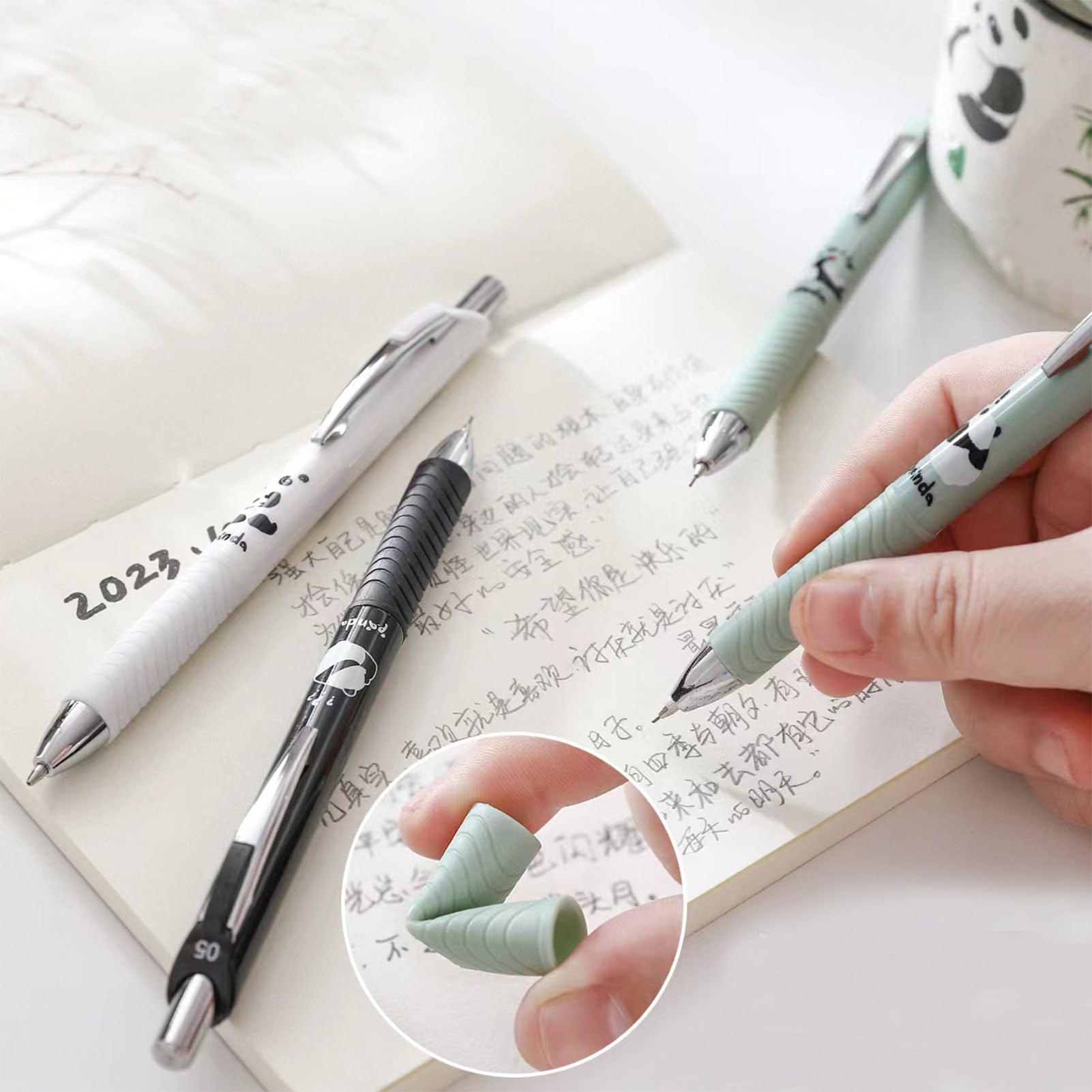 Amazon.co.jp: MOZXIRZ シャープペンシル 6本 0.5mm かわいいパンダ